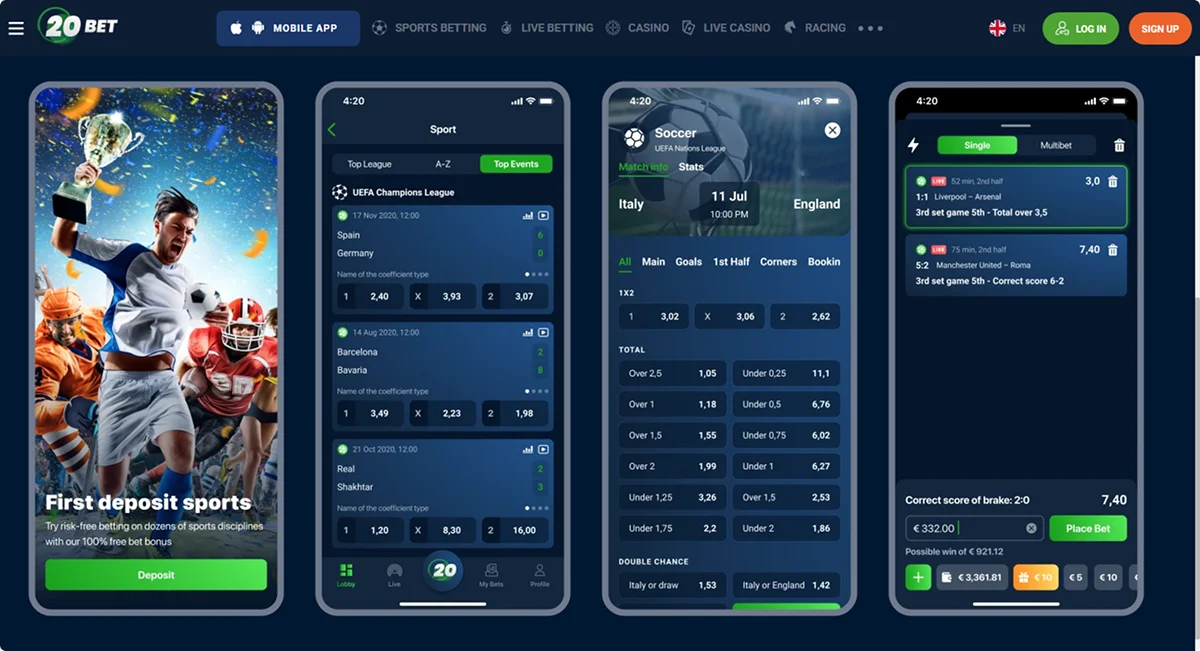 20Bet Mobilna Različica
